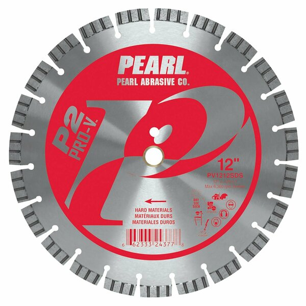 Pearl P2 Pro-V Hard Materials Segmented Blade 14 in.  1 in., 20mm Arbor PV1412SDS